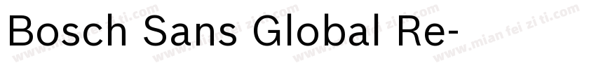 Bosch Sans Global Re字体转换